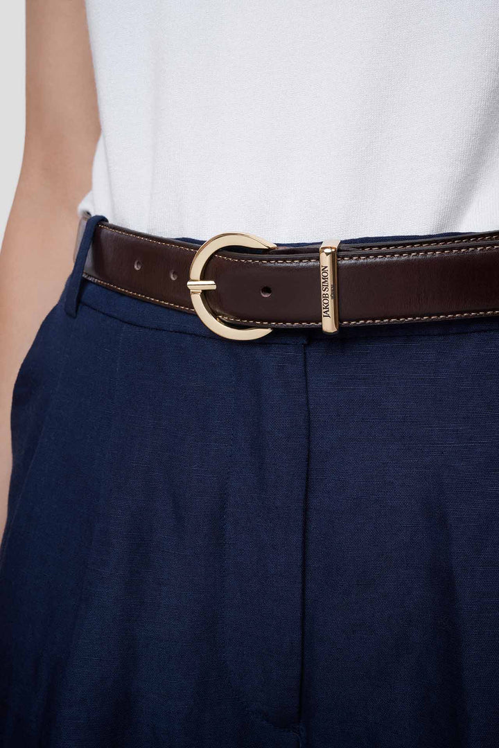 Leather Belt ‘Valentina’ 30mm